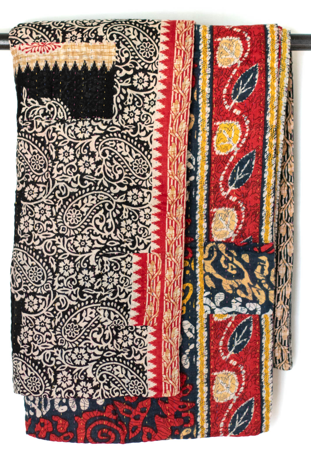 Kantha Throw Bed Quilt