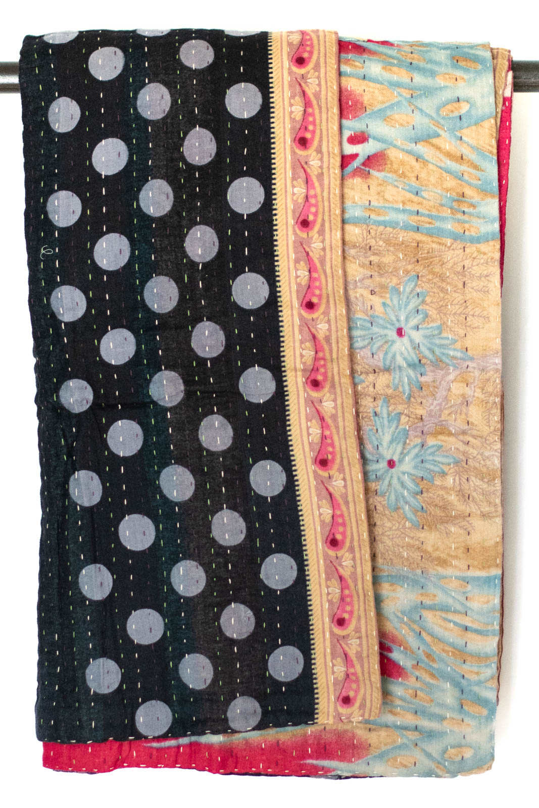 Kantha Throw Bed Quilt