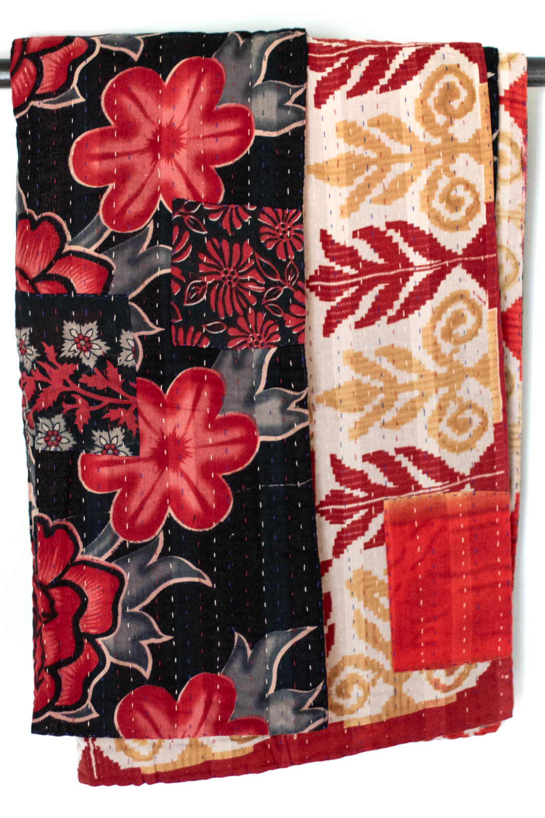 Kantha Throw Bed Quilt