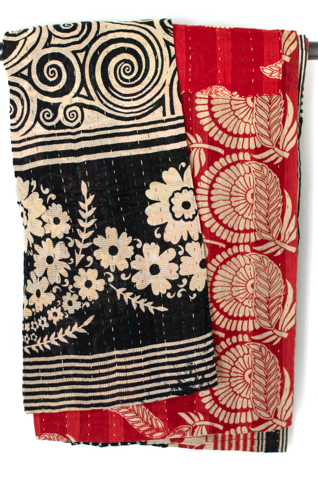 Kantha Throw Bed Quilt