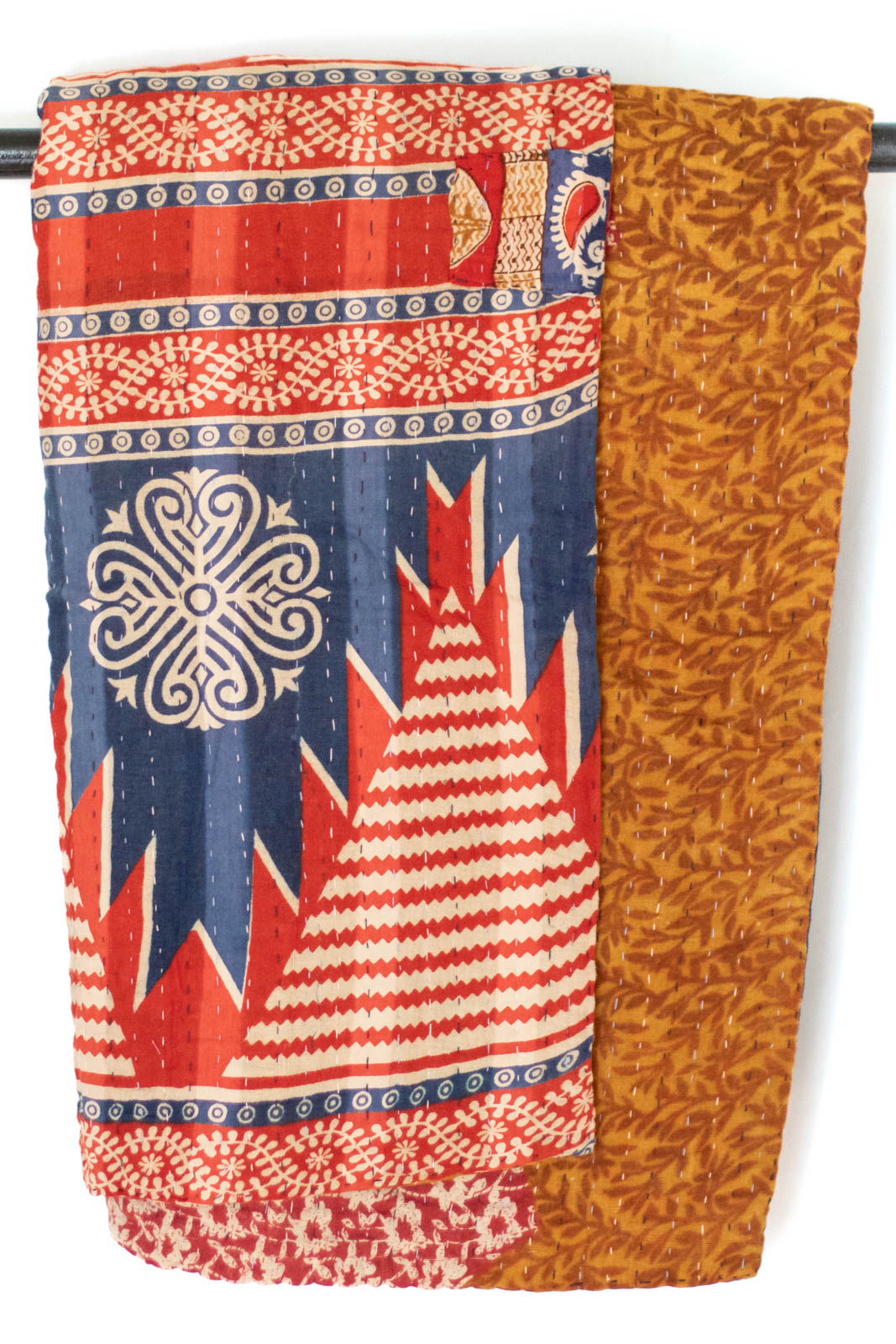 Kantha Throw Bed Quilt