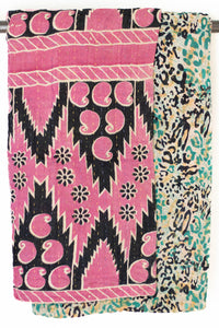 Kantha Throw Bed Quilt