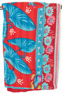 Kantha Throw Bed Quilt