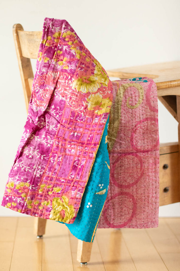 dignify Kantha Baby Blanket Quilt