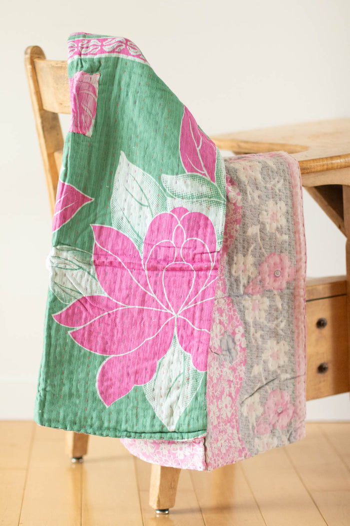 dignify Kantha Baby Blanket Quilt