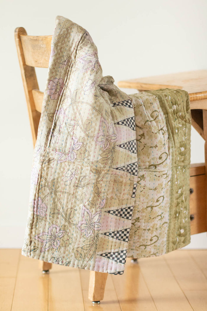 dignify Kantha Baby Blanket Quilt