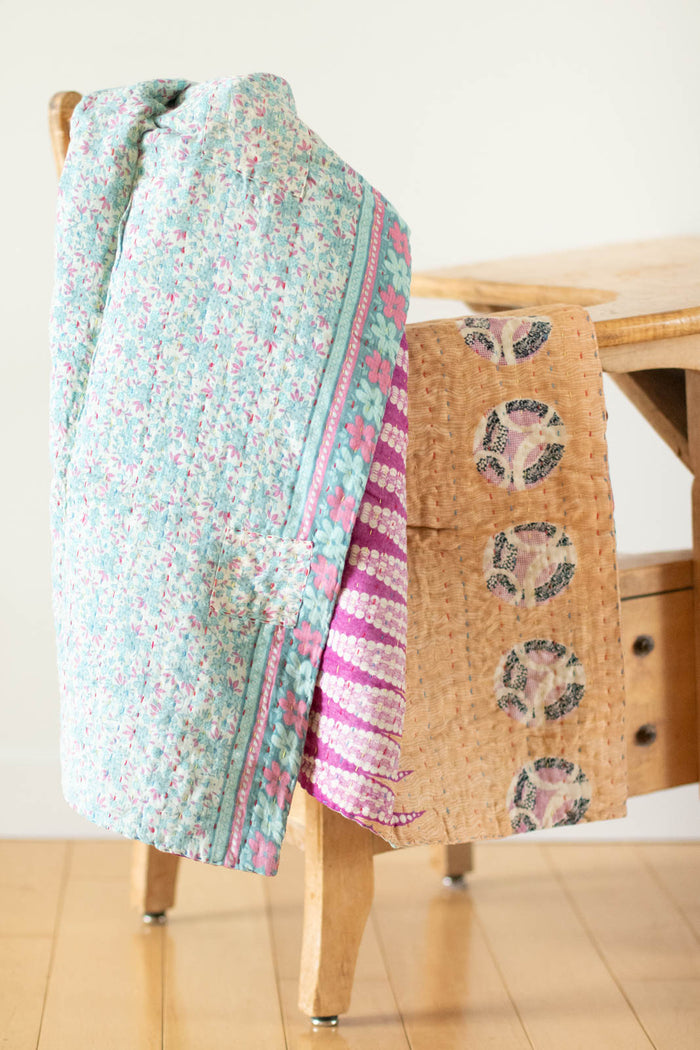 dignify Kantha Baby Blanket Quilt