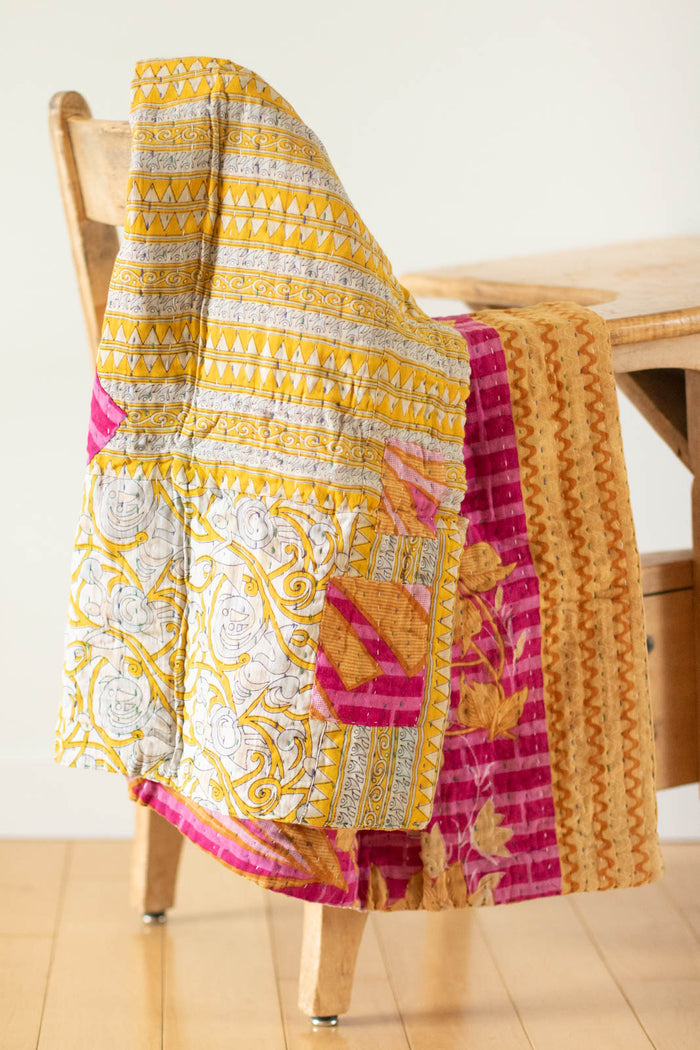 dignify Kantha Baby Blanket Quilt