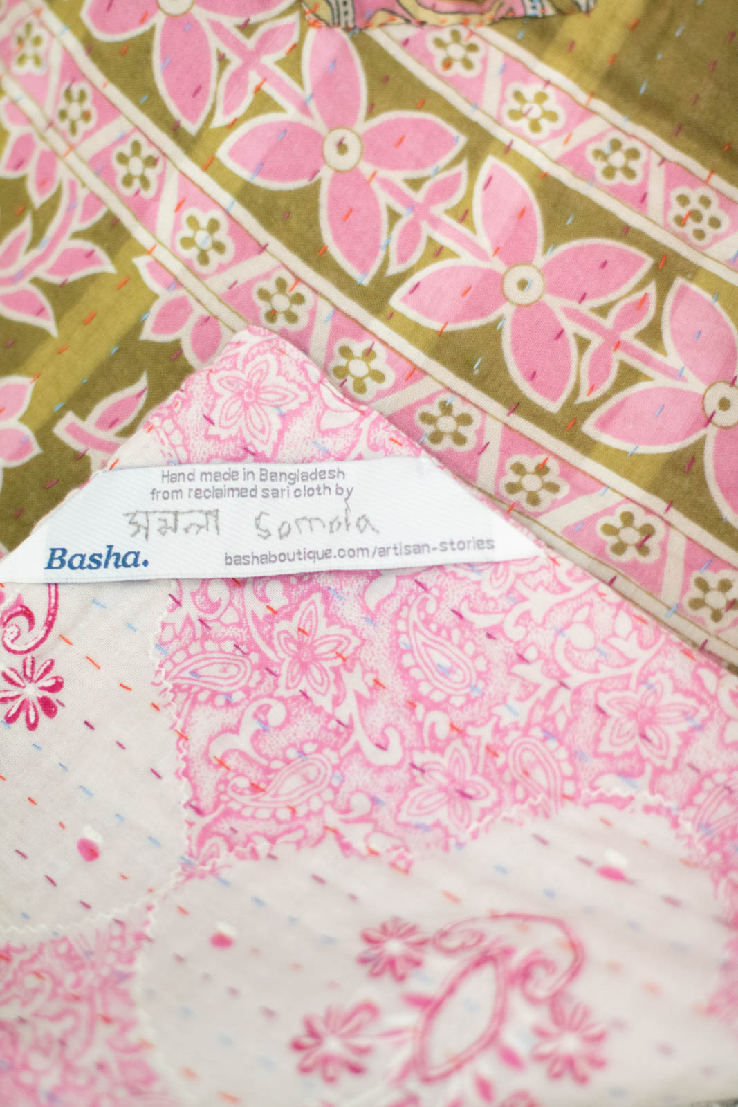 Heart No. 4 Kantha Mini Blanket