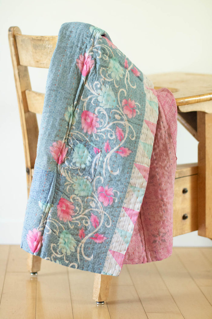 dignify Kantha Baby Blanket Quilt