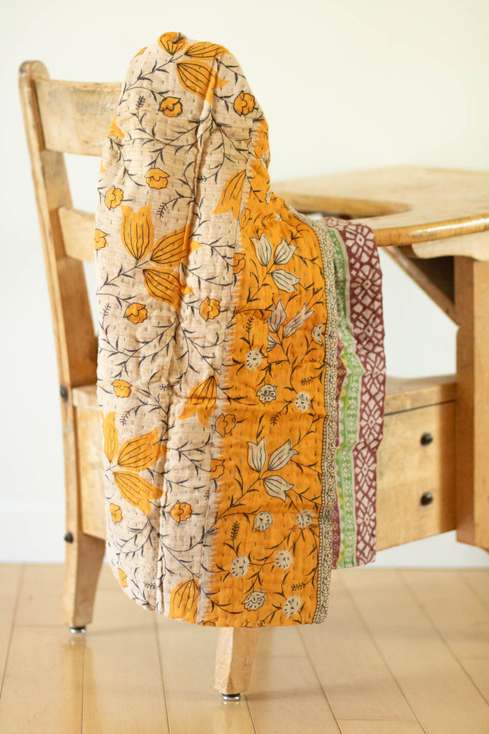 dignify Kantha Baby Blanket Quilt