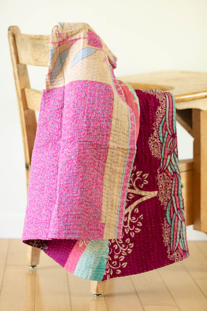 dignify Kantha Baby Blanket Quilt