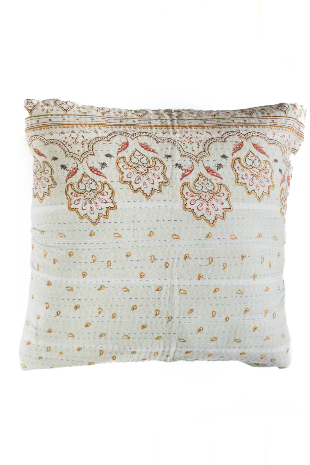 Colorful no. 7 Kantha Pillow Cover