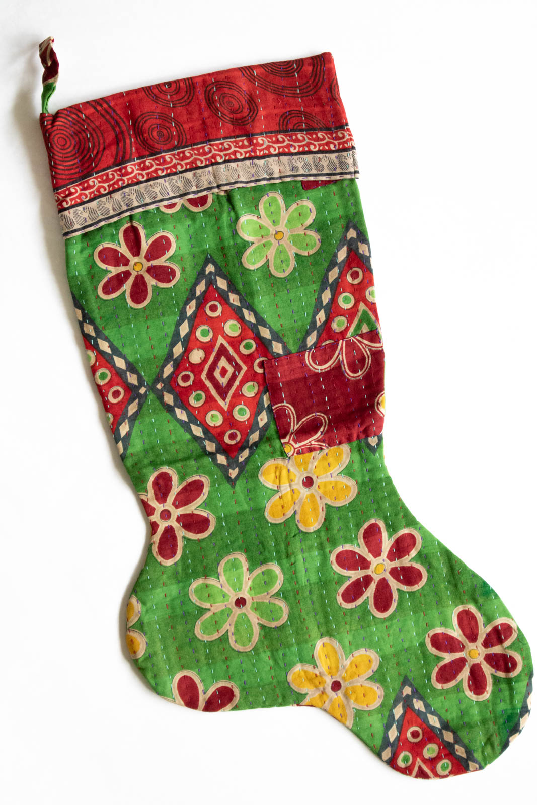 dignify Kantha Christmas Stocking