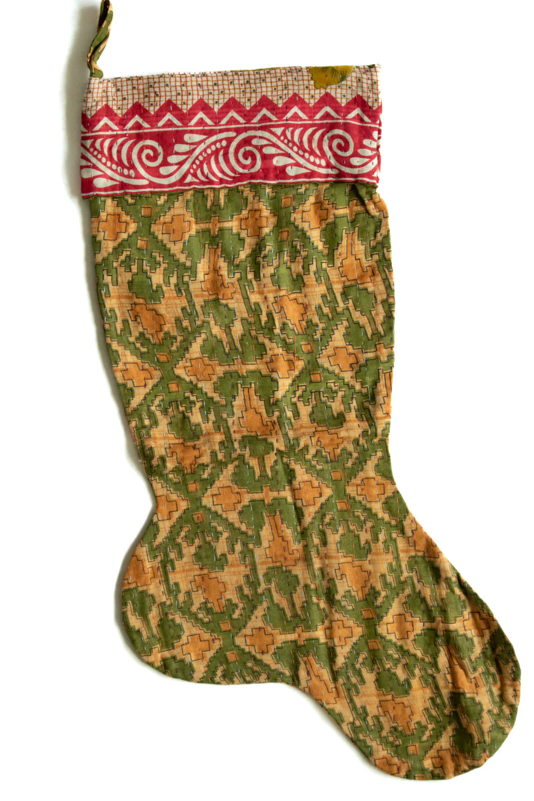 Kantha Holiday Stocking K4