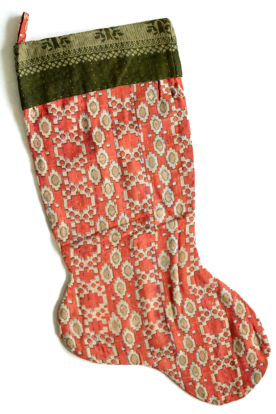 Kantha Holiday Stocking L2