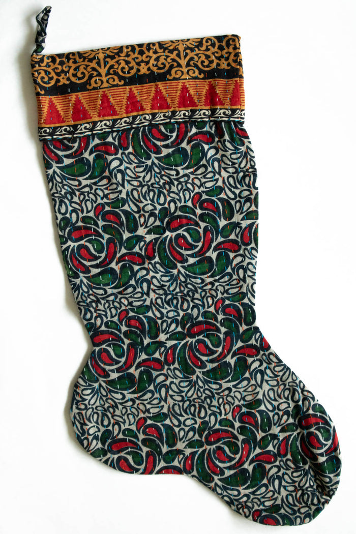 dignify Kantha Christmas Stocking