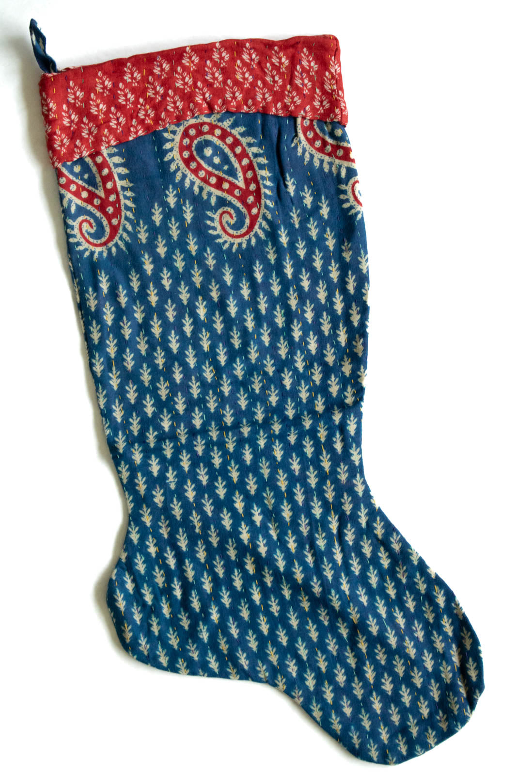 Kantha Holiday Stocking M8