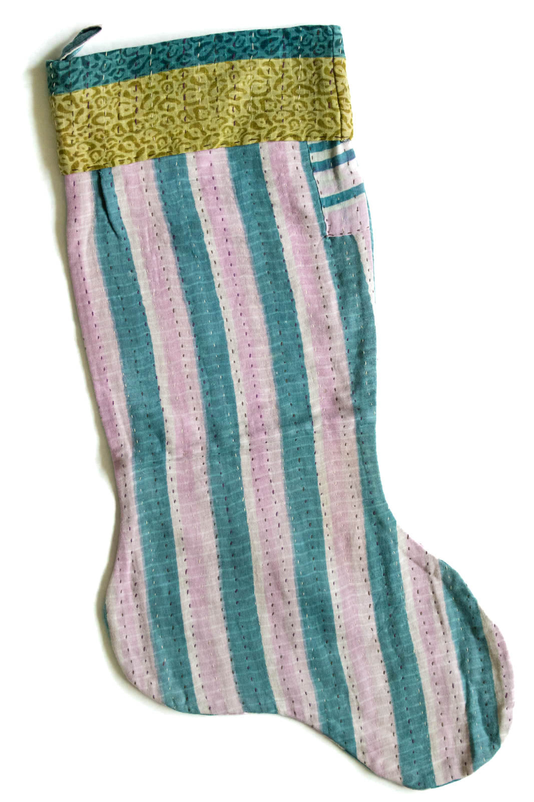 Kantha Holiday Stocking O2