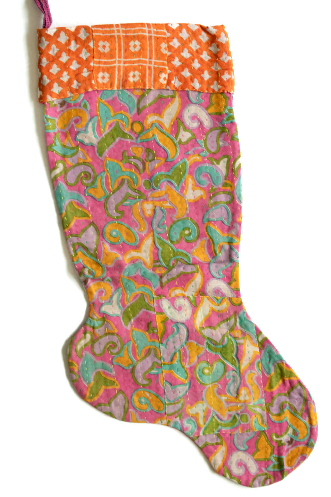 Kantha Holiday Stocking O3