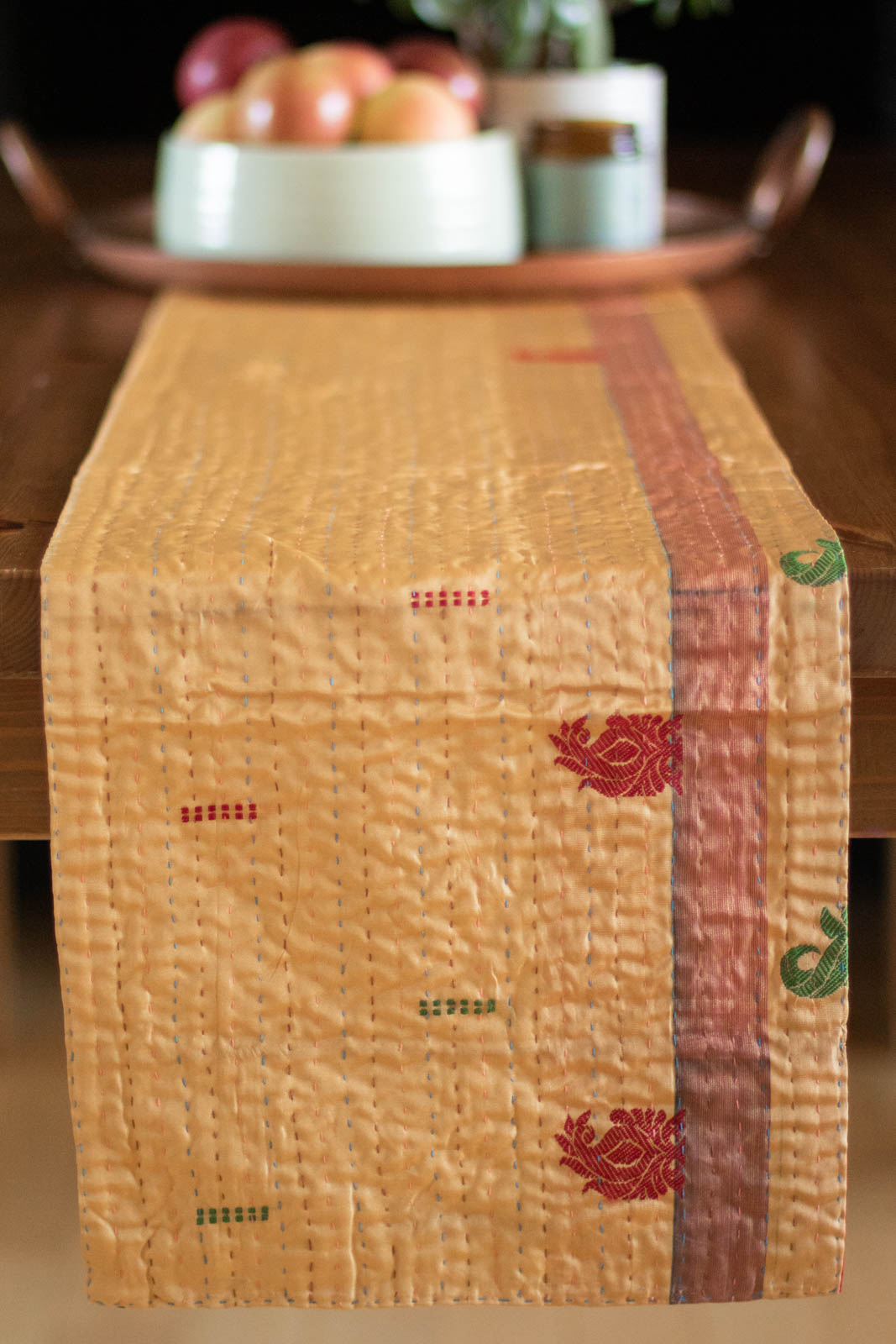 Kantha Table Runner Silk Blend K1