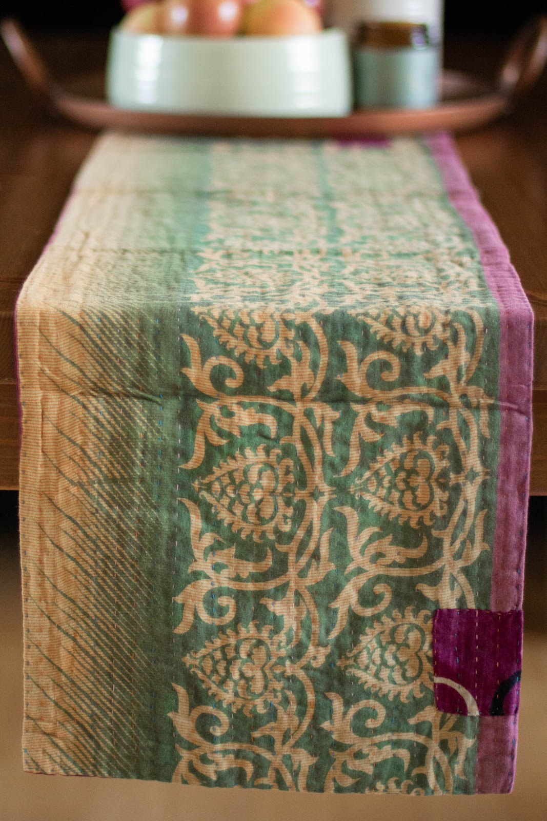 Kantha Table Runner Cotton B1