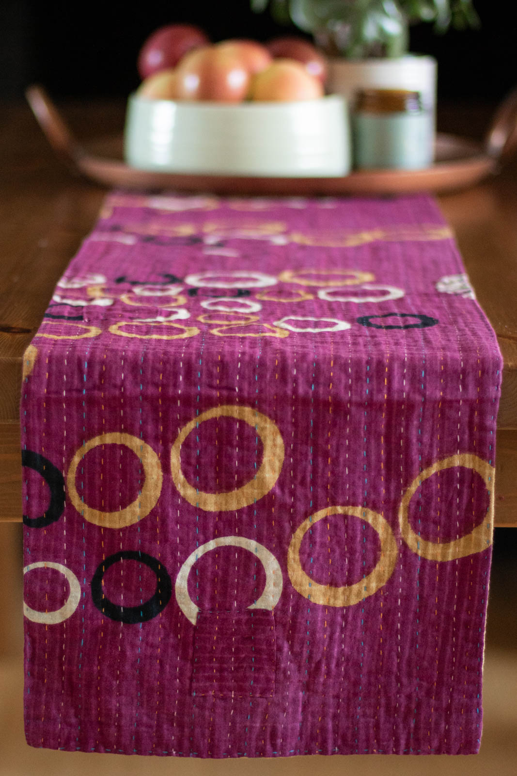 Kantha Table Runner Cotton B1