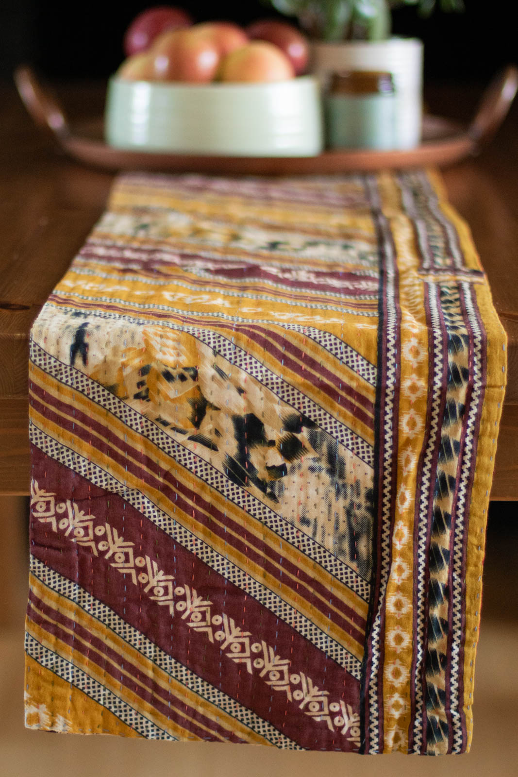 Kantha Table Runner Cotton B6