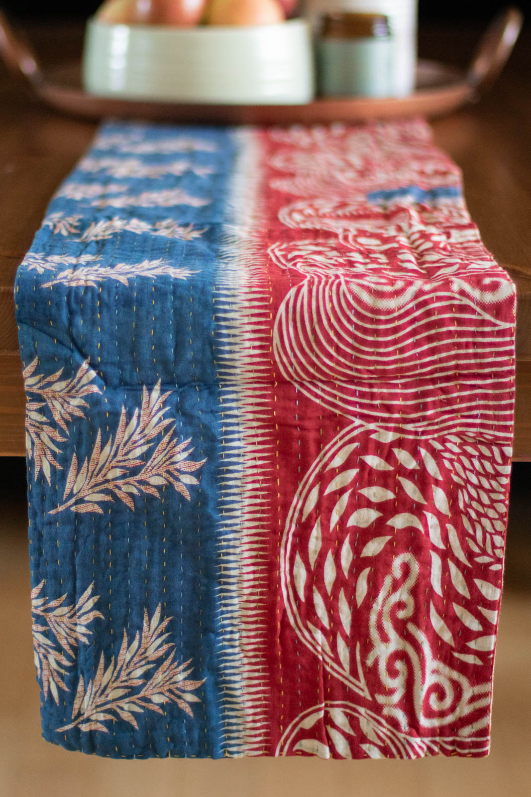 Kantha Table Runner Cotton F2