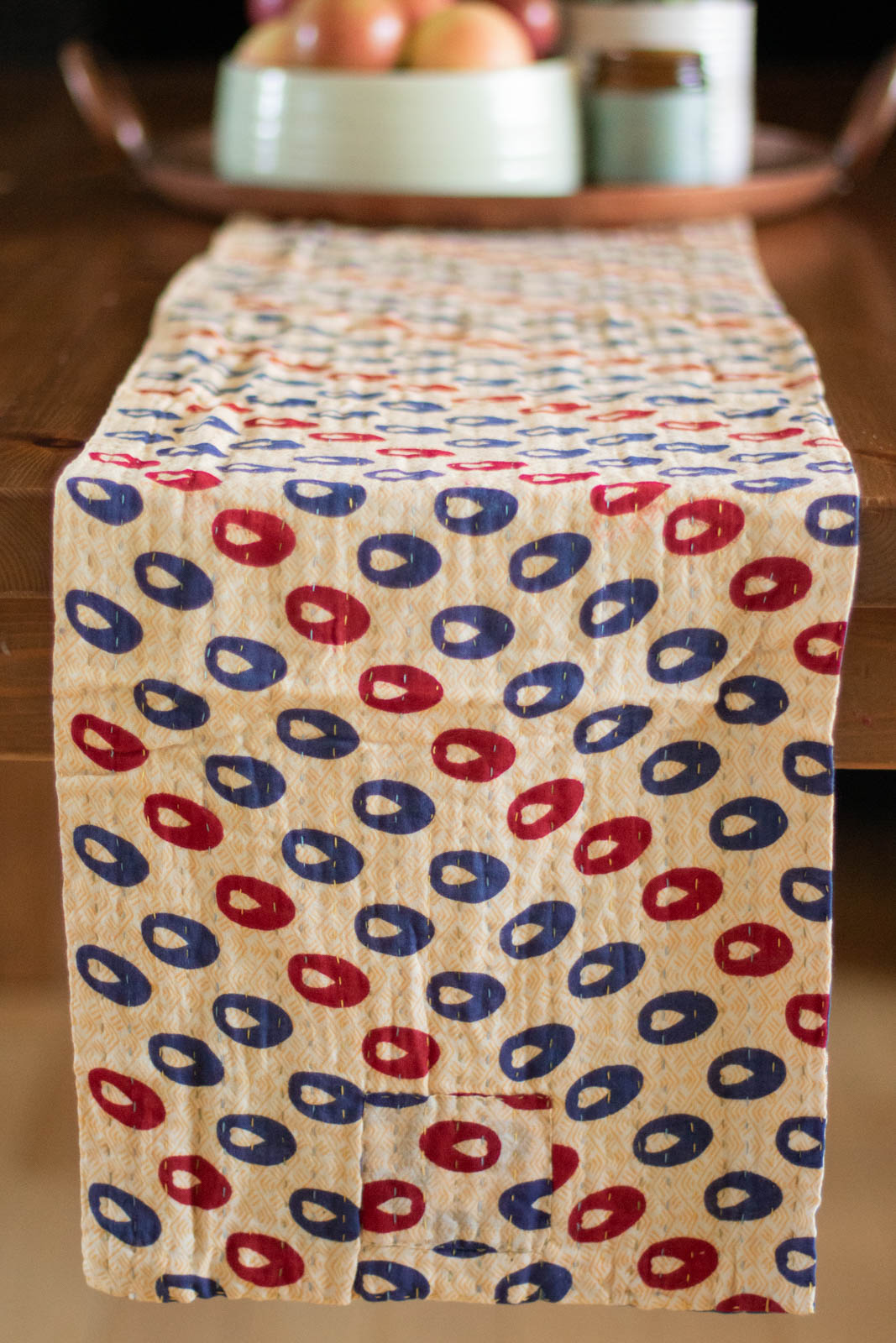 Kantha Table Runner Cotton F2