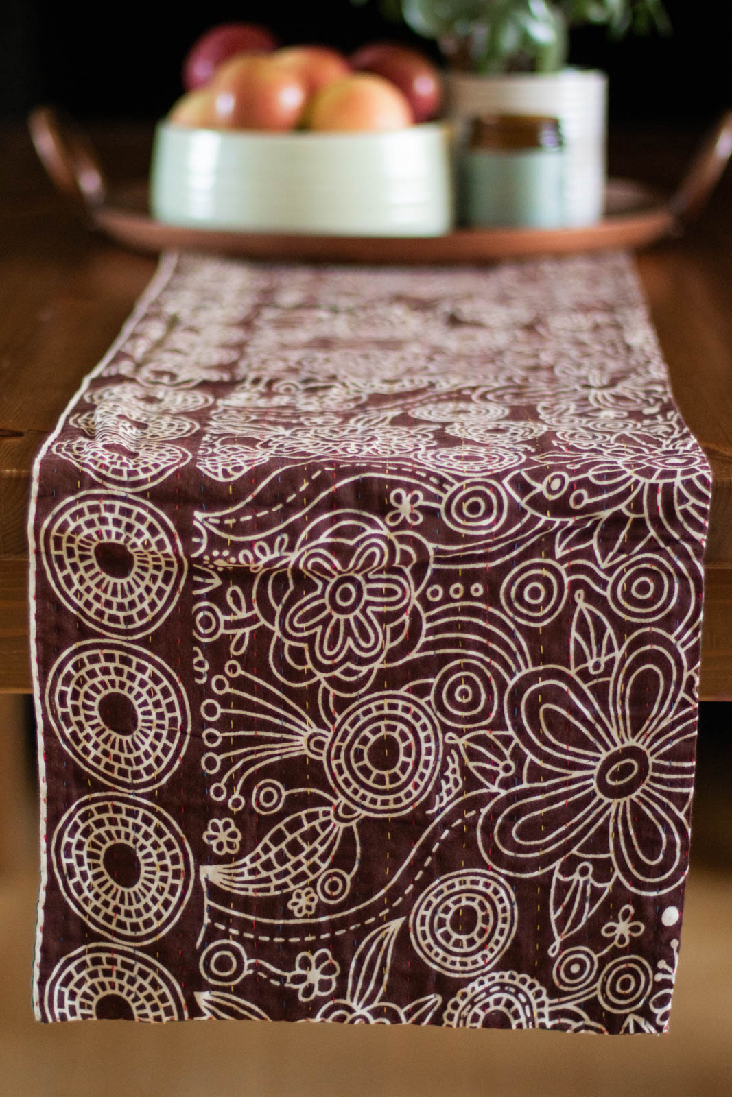 Kantha Table Runner Cotton I1