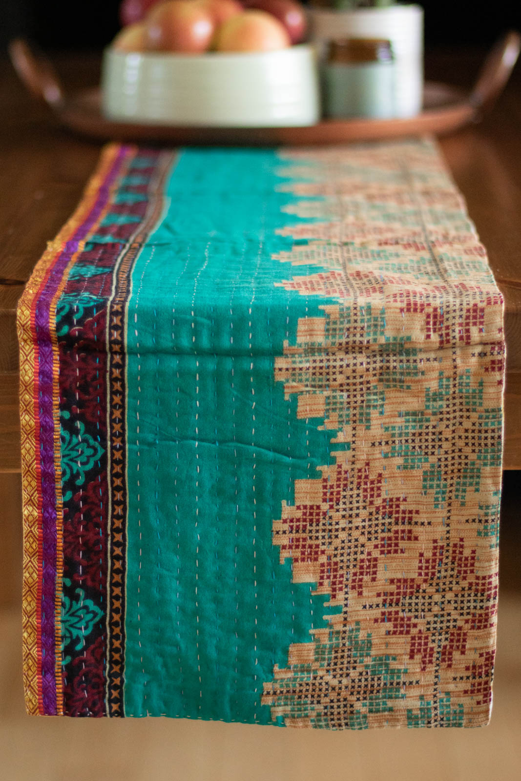 Kantha Table Runner Cotton I2