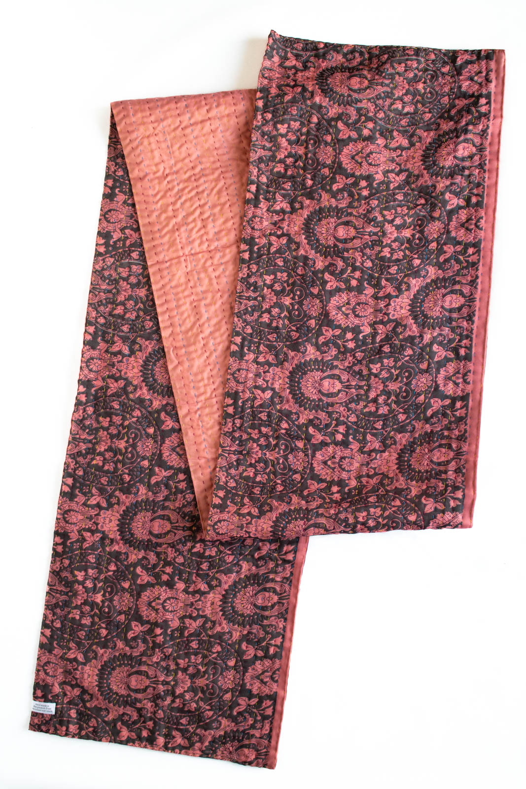 Kantha Table Runner Silk Blend E5