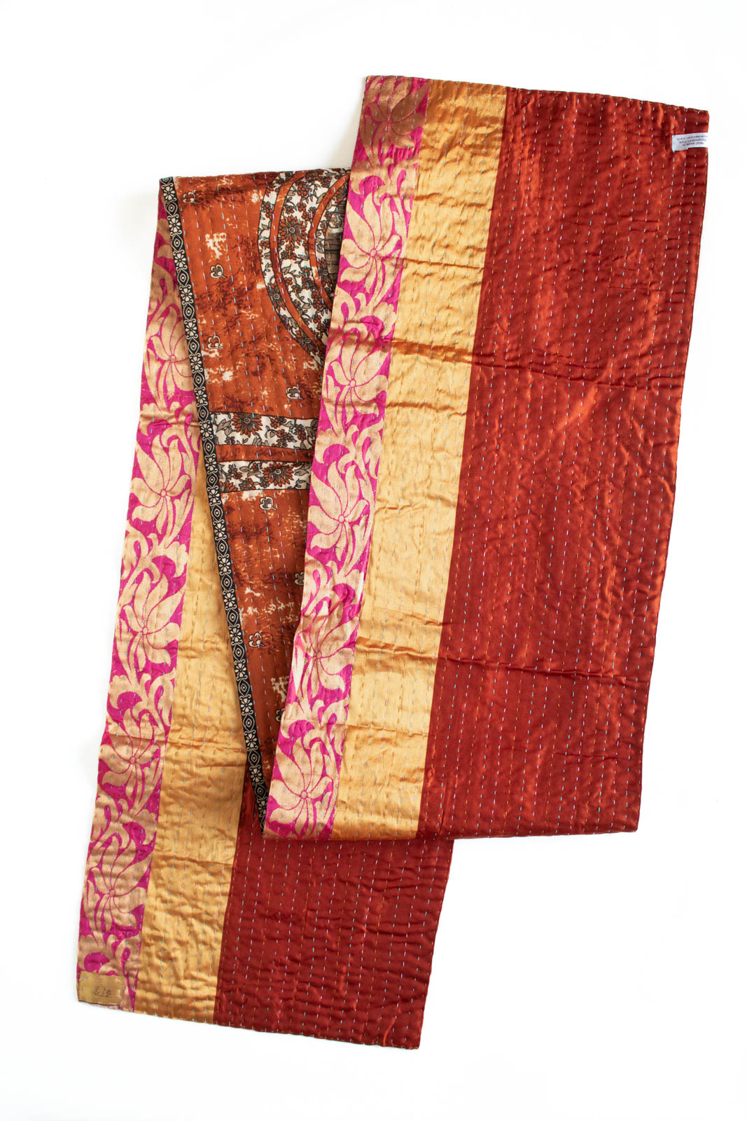 Kantha Table Runner Silk Blend H3