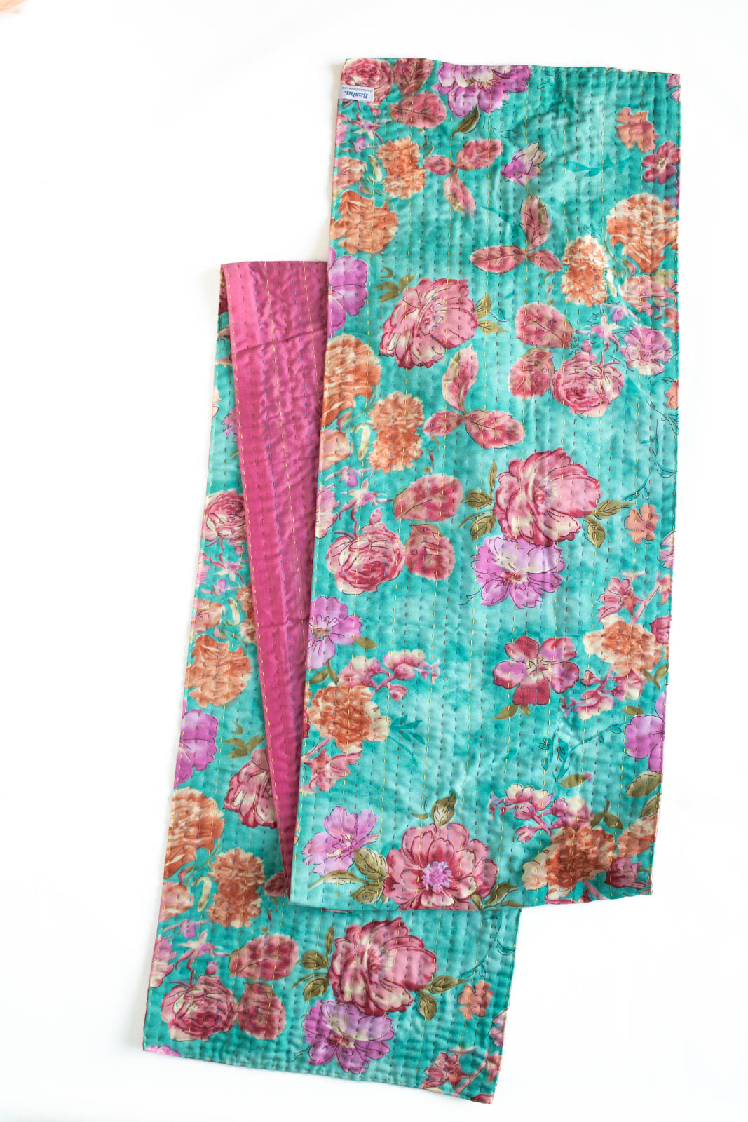 Kantha Table Runner Silk Blend I1