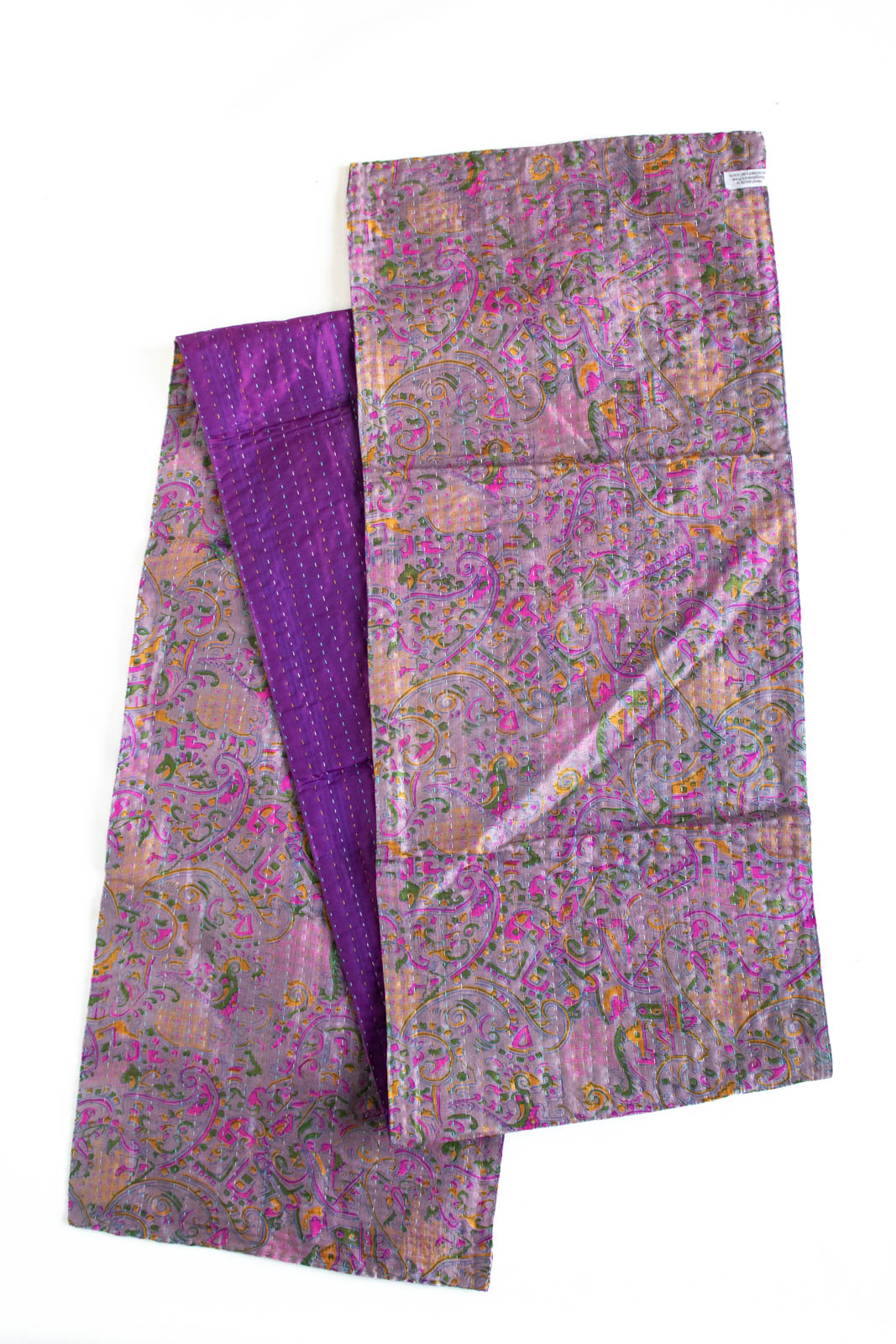 Kantha Table Runner Silk Blend I4