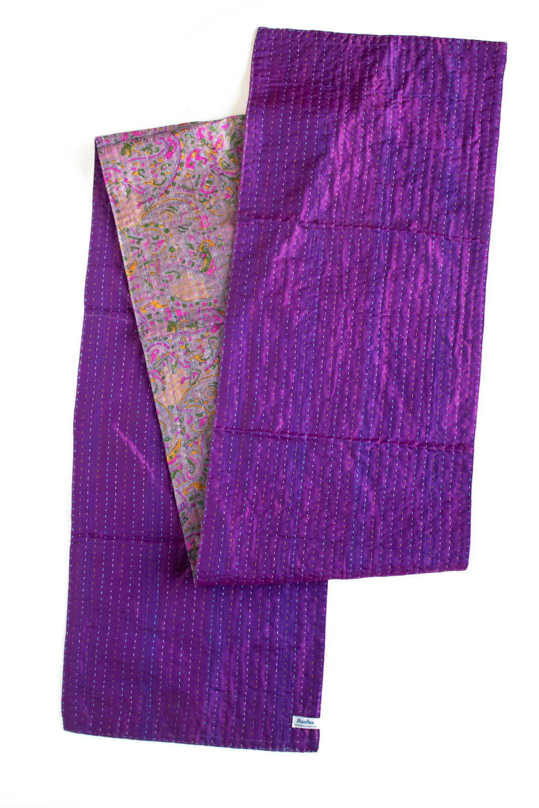 Kantha Table Runner Silk Blend I4