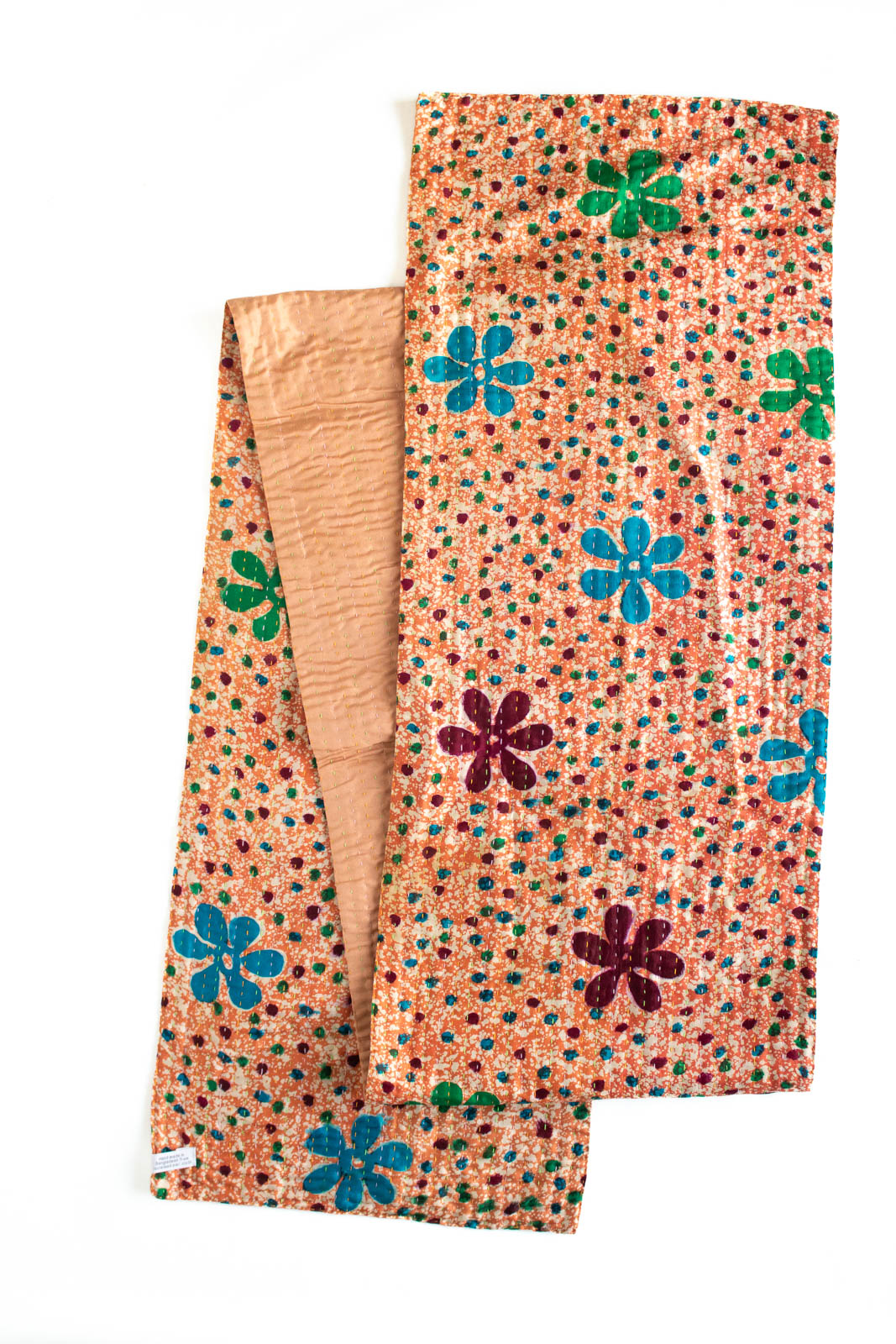 Kantha Table Runner Silk Blend J4