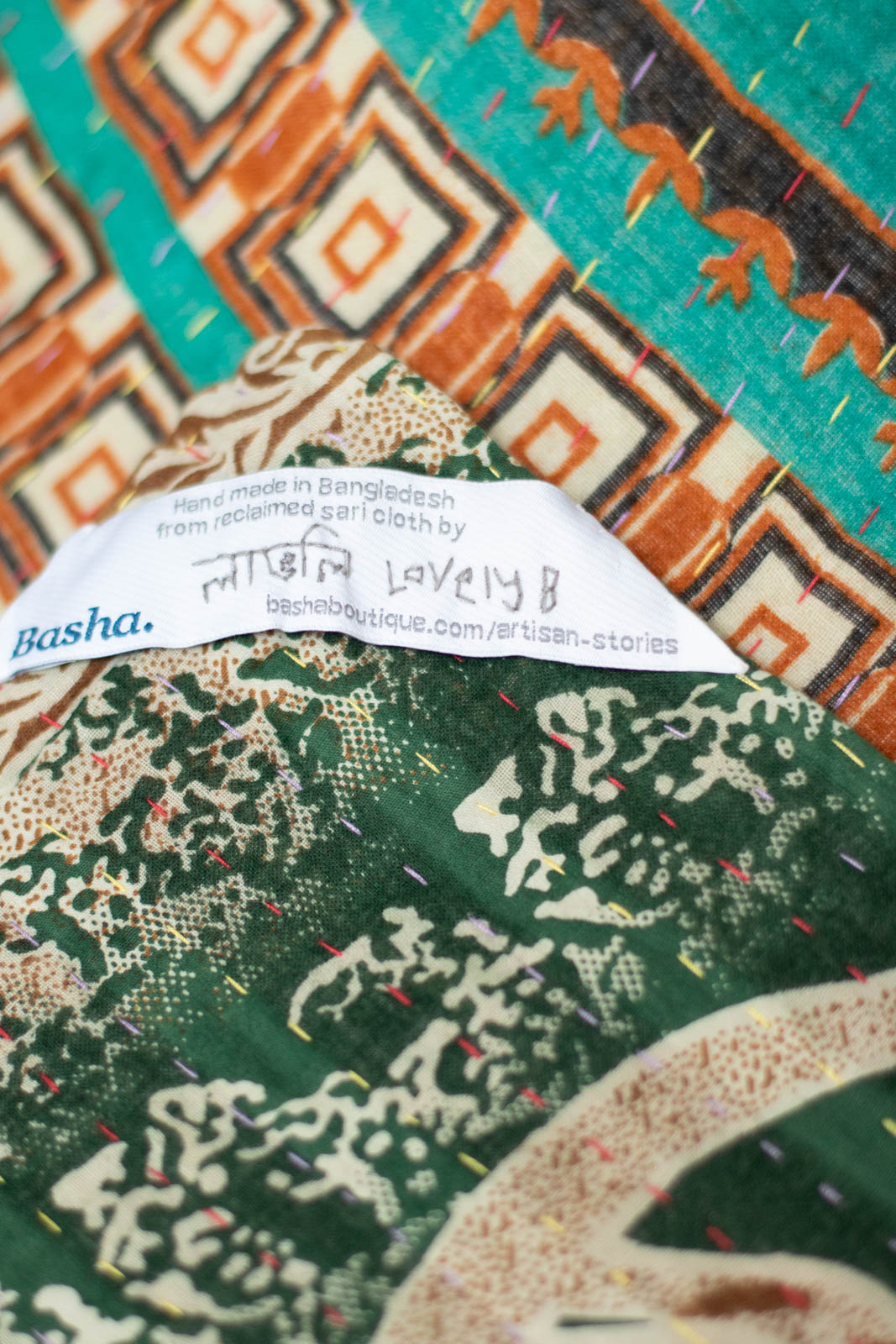 New No. 4 Large Kantha Throw