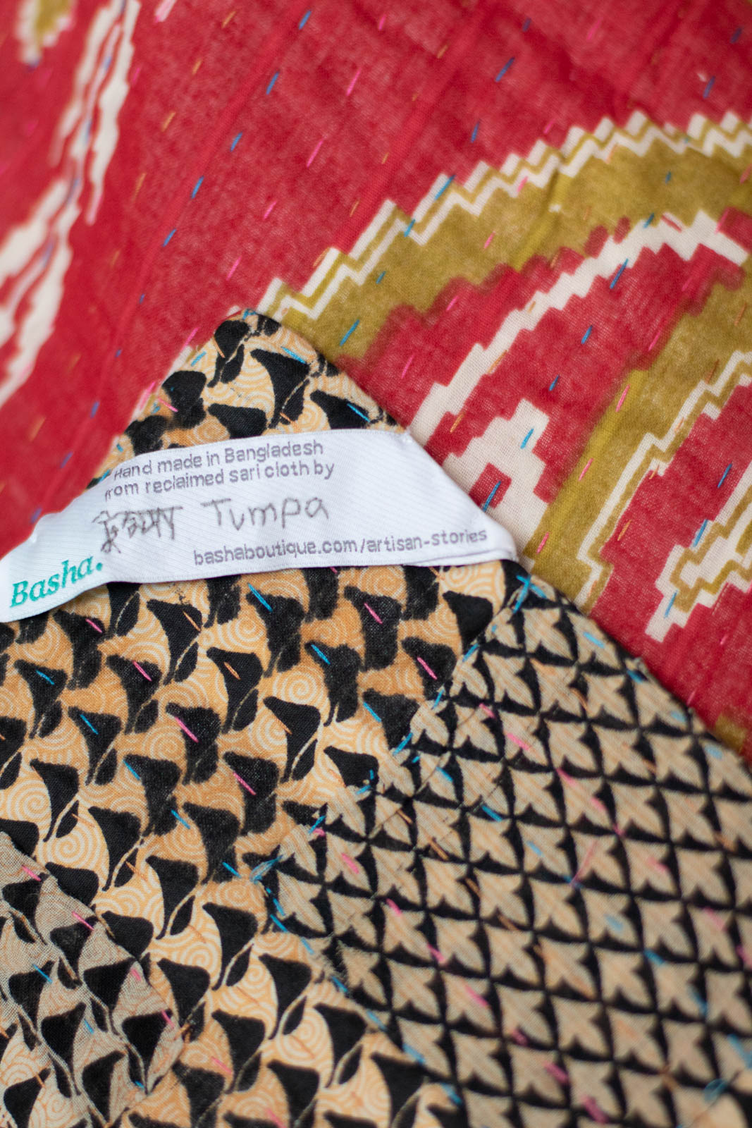 New No. 5 Large Kantha Throw