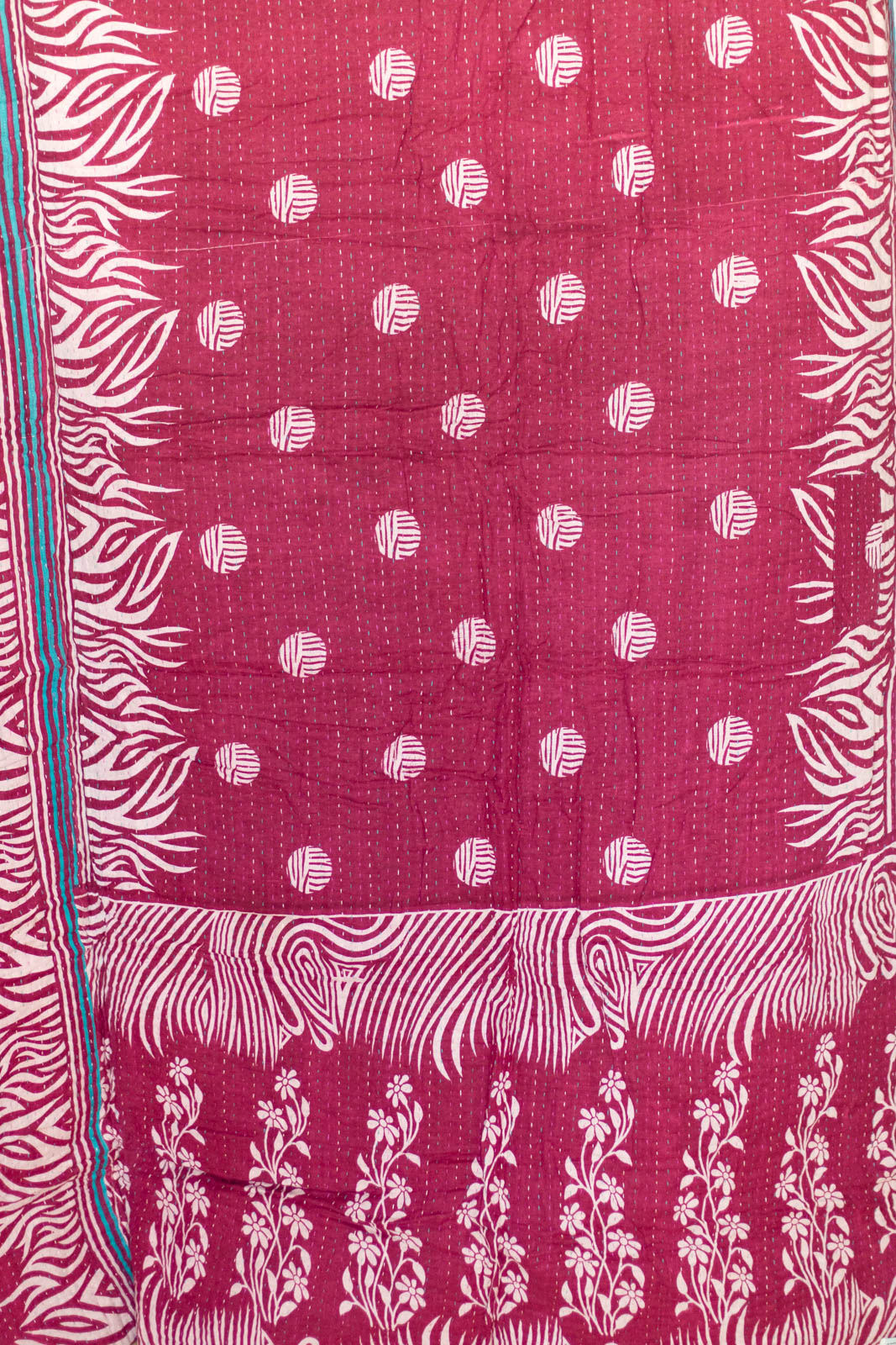 Friendship No. 6 Large Kantha Throw