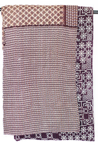 Kantha Large Throw Blanket