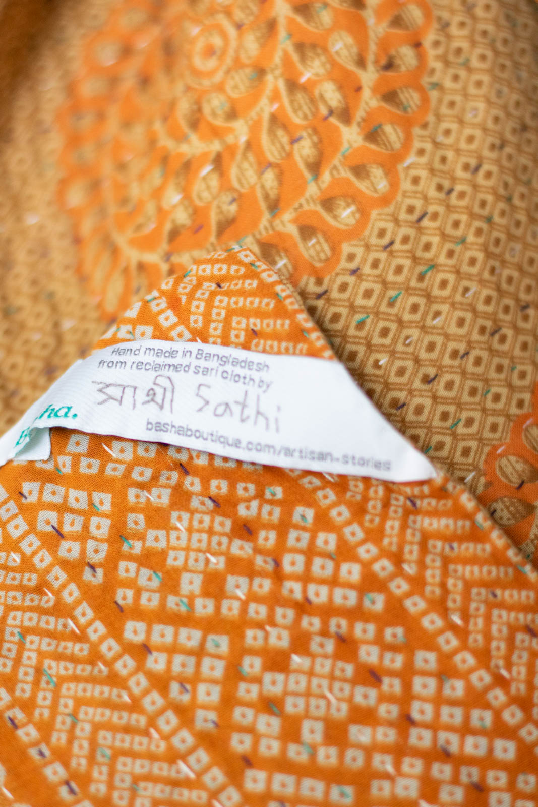 Friendship No. 8 Large Kantha Throw