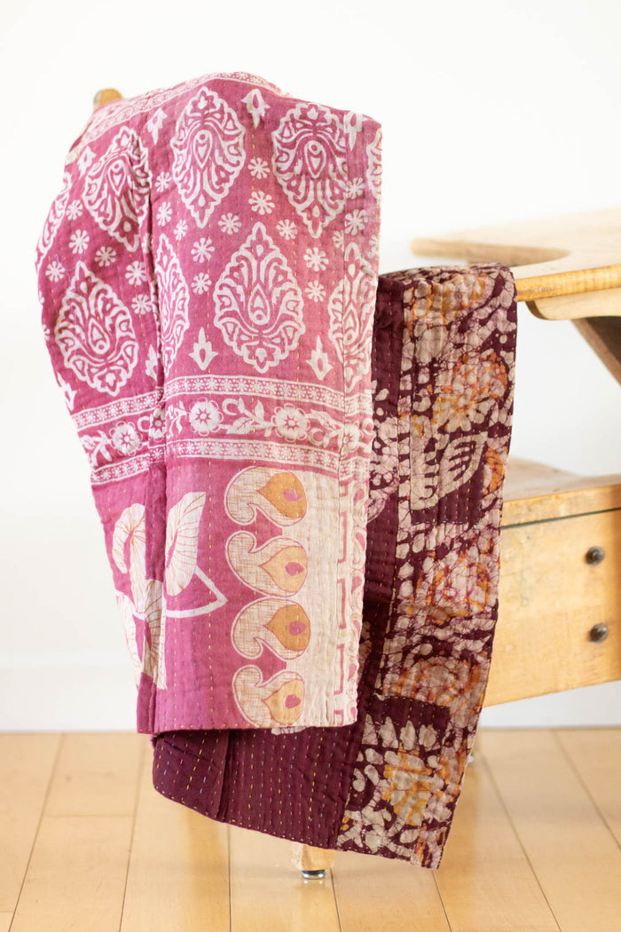 dignify Kantha Baby Blanket Quilt