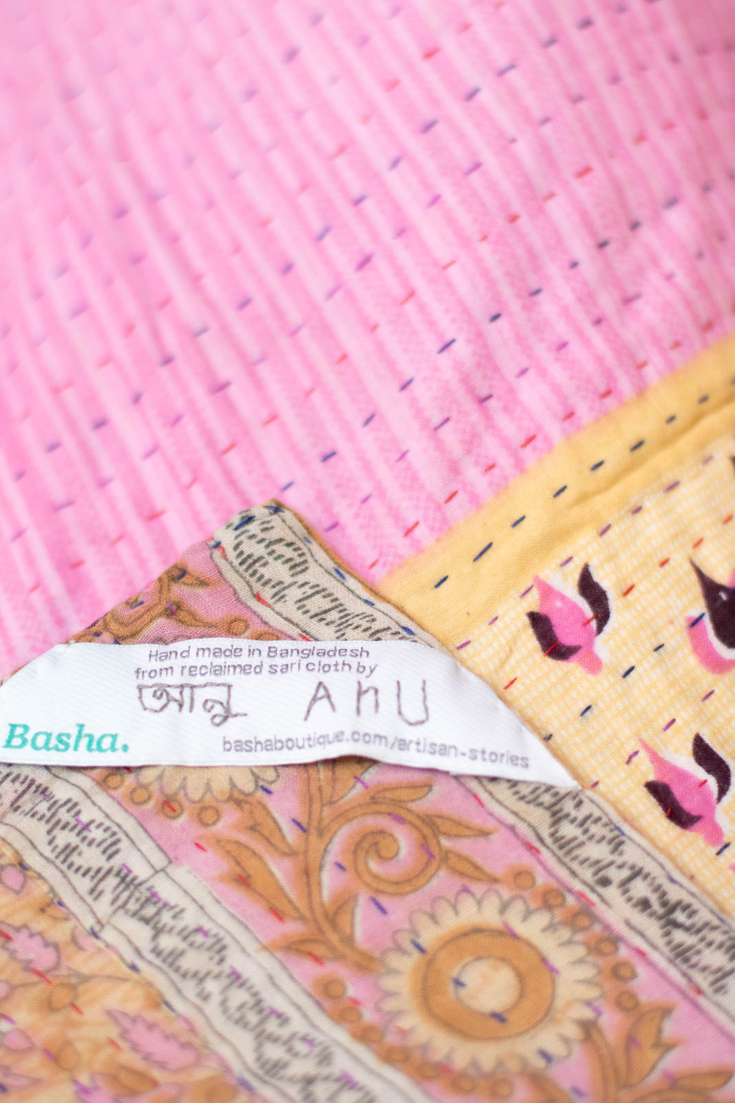 Sweet No. 2 Kantha Baby Blanket