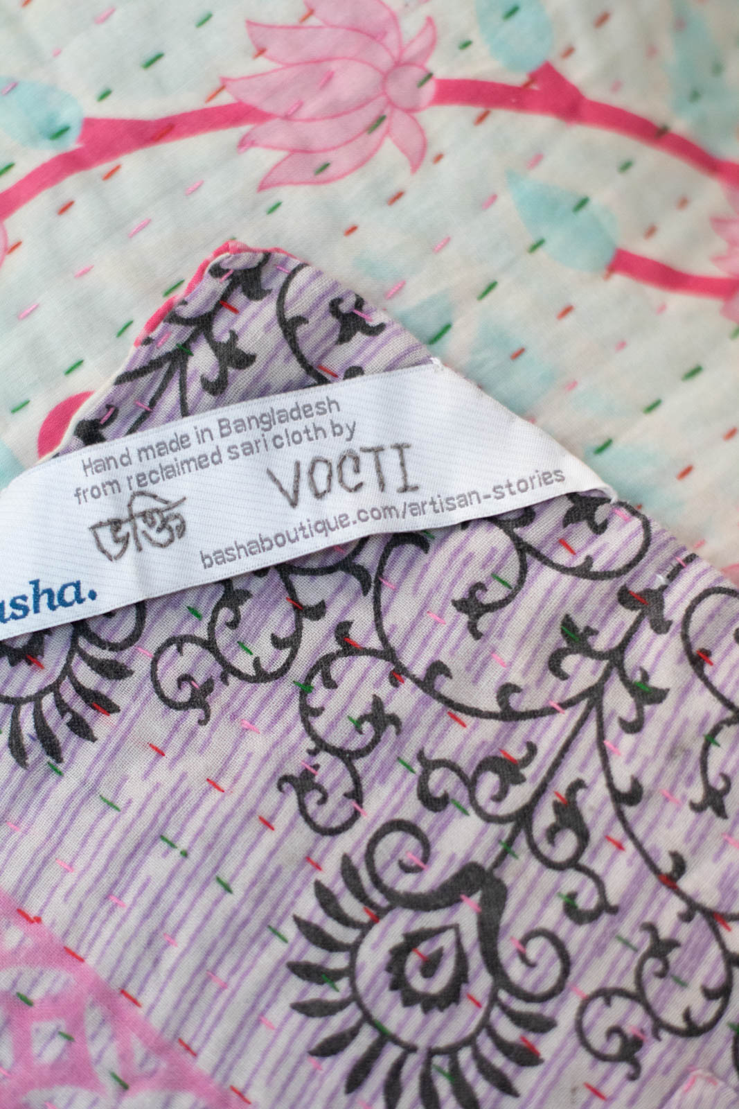 Charm No. 1 Kantha Baby Blanket