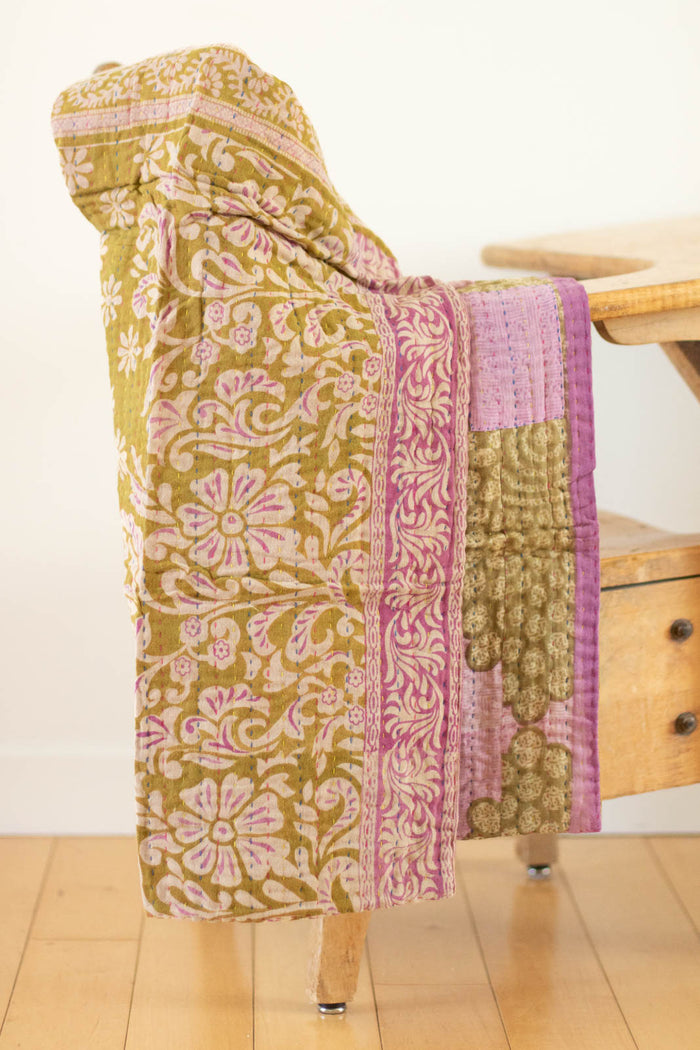 dignify Kantha Baby Blanket Quilt