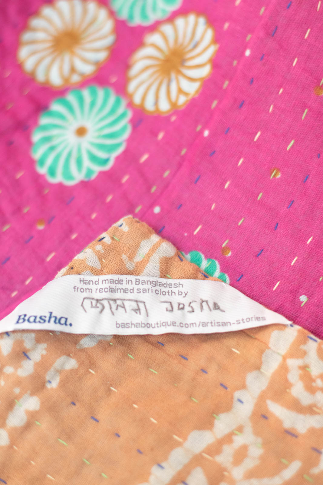 Charm No. 5 Kantha Baby Blanket