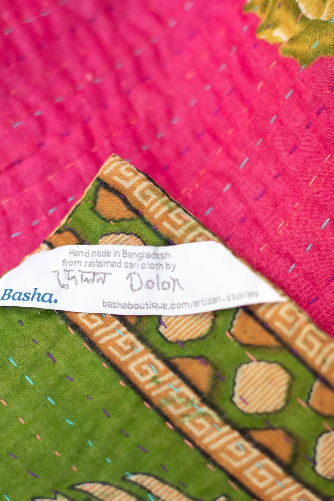 Charm No. 7 Kantha Baby Blanket