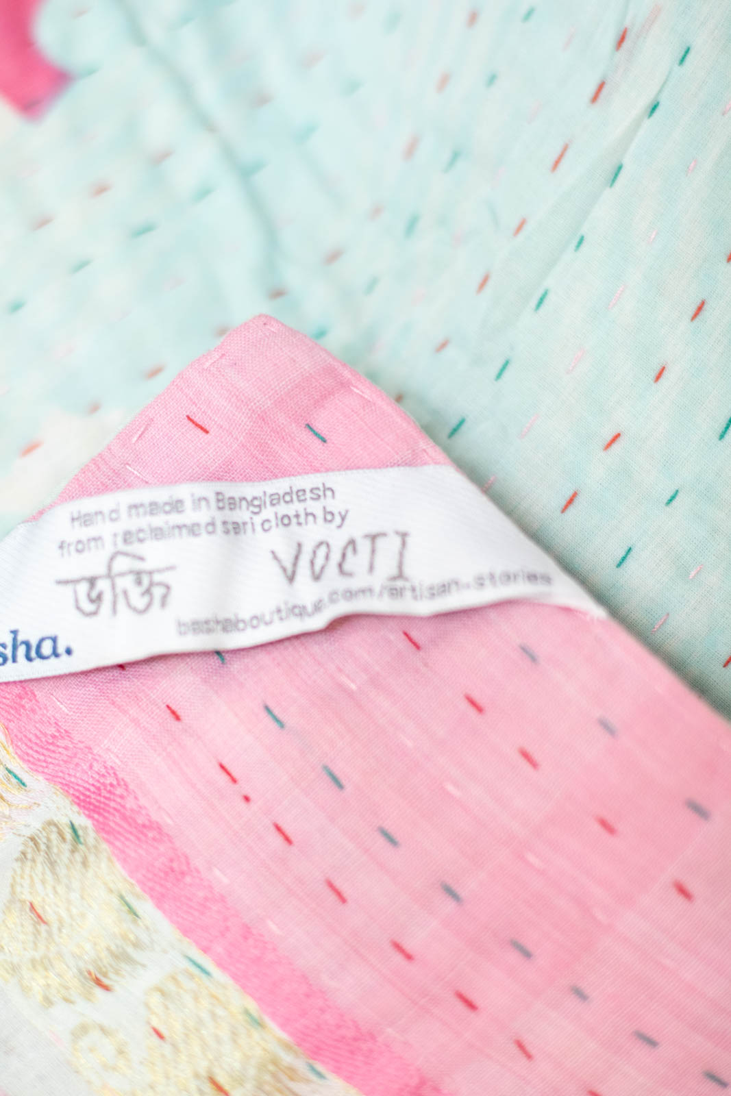 Delight No. 6 Kantha Baby Blanket